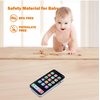 Baby Phone Toy for 1 Year Old Toddlers, Musical Cell Phone Toy with Light and Sound, Pretend Play Toy for Boys and Girls, Gifts for Birthday, Holiday (Black)