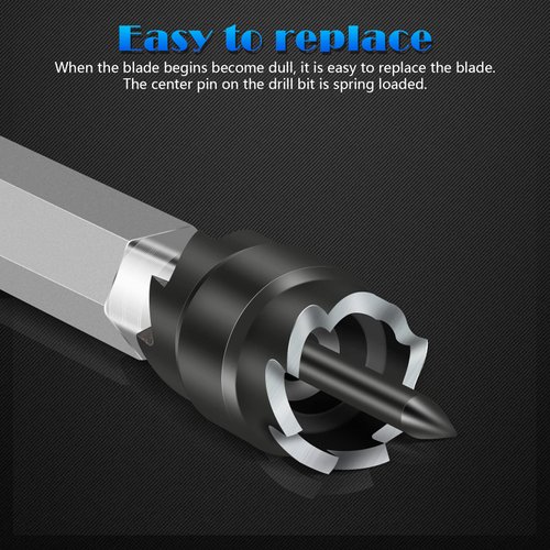 EEEkit 15 Pack Rotary Spot Weld Cutter Sets Double Sided, 3/8" HSS Spot Weld Cutter Remover Drill Bits Hex Sheet Metal Hole Cutter Remover for Power Drill Spot Welding