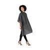 Betty Dain Whisper Styling Cape, Lightweight Fabric, Water Resistant Nylon, Snap Closure, Easy Care, Wrinkle Free, Black, 45 inches wide x 55 inches long