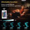Hockey Stuff Gifts for Kids Boys, Ice Hockey Player 3D Lamp LED Night Light for Boys Men Bedroom Decor, Hockey Accessories Gifts for Sports Fan