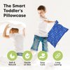 KeaBabies Toddler Pillowcase for 13X18 Pillow - Organic Toddler Pillow Case for Boy, Kids - 100% Natural Cotton Pillowcase for Miniature Sleepy Pillows - Pillow Sold Separately (Off to Space)