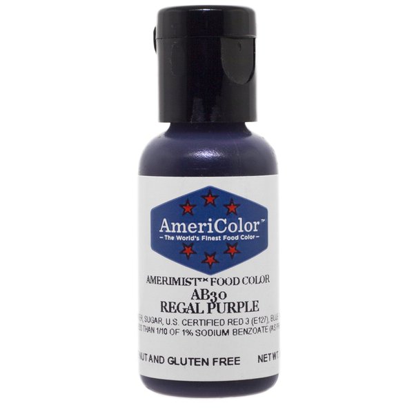 AmeriColor AmeriMist Regal Purple Airbrush Food Color, 65 oz