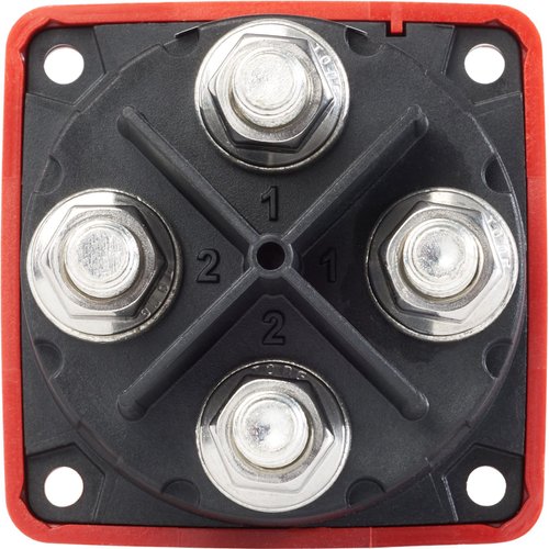 Blue Sea Systems 6010 m-Series Battery Switch Dual Circuit, Red