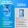 Image Wash Products - Eco-Friendly Car Wash Soap Sheets - Works with Snow Foam Cannons, Foam Guns or Bucket Washes, pH Balanced Car Shampoo, For Cars, Trucks, Motorcycles, RVs & more