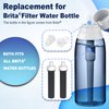 2in1 Brita Water Bottle Filter & Mouthpiece Replacement, Brita Replacement Parts with 2Pcs Brita Water Bottle Filter Replacement & 2Pcs Brita Bite Valve Replacement Compatible with Brita Water Bottle