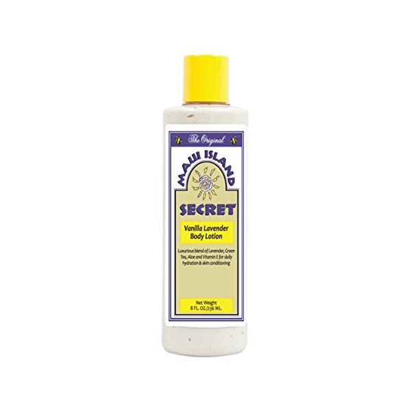 Maui Island Secret Vanilla Lavender Body Lotion 8 oz.