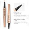 4-Tipped Microblading Eyebrow Pen, 2024 Upgraded 3D Waterproof Magic Eyebrow Pencil Contouring Pen, Long-Lasting Natural Fine Stroke Magic Eyebrow Pen (519B01#Light Brown)