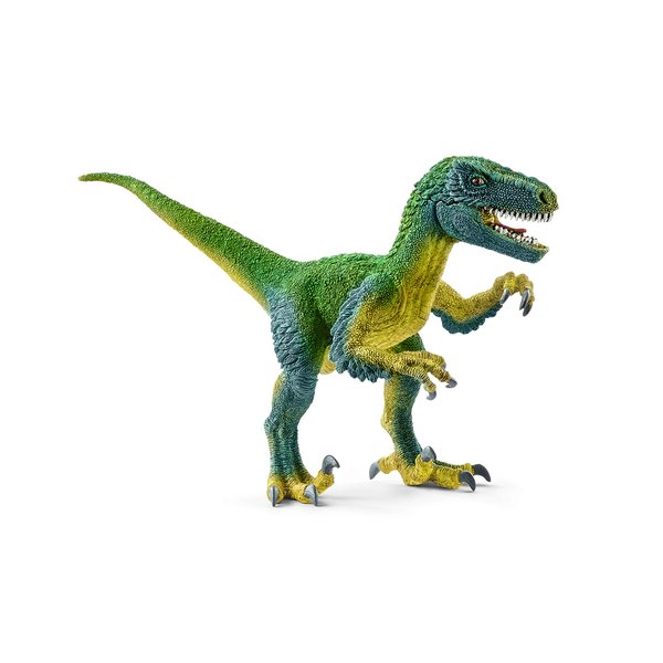 Schleich Dinosaurs Realistic Velociraptor Figurine with Moving Jaw - Detailed Prehistoric Jurassic Dino Figurine and Toy Truck, Durable for Fun Play for Boys and Girls, Gift for Kids Ages 4+