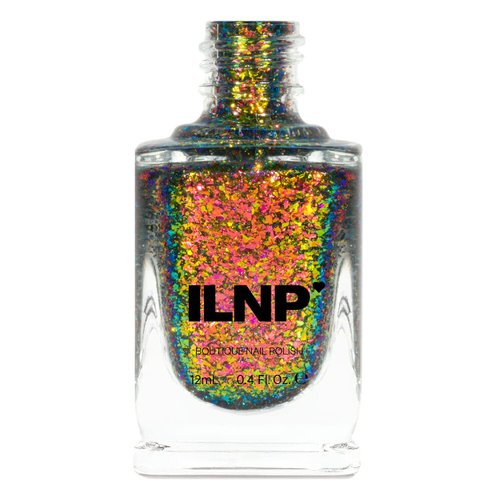 ILNP Electric Carnival - Red, Pink, Gold, Green Ultra Chrome Color Shifting Flakie Nail Polish