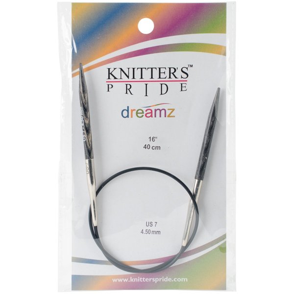 Knitter's Pride 515009-Dreamz Fixed Circular Needles 16", Size 7/4.5mm