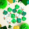 Wehhbtye 36Pcs St. Patrick's Day Rubber Ducks - 2 inch Green Shamrock Irish Day Rubber Duckies - Squeaky Green Duck Pool Float Bath Decor Gift for Irish St. Patrick's Day Easter Day Party Favor