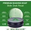Alien Shave Premium Shaving Soap For Men (Solar Lime). Powered with Coconut Oil & Glycerin 4 Oz (1-Pack)