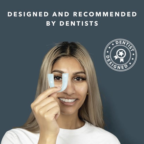 CUSTMBITE Premium Hard Surface Night Guards for Teeth Grinding, 2 Pack with Mouth Guard Case, USA MADE, Mouth Guard for Clenching Teeth at Night, Bruxism NightGuard - Customizable Fit Dental Guard