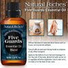 Natural Riches Five Guards Essential Oil Blend Health Shield for Aromatherapy with Clove Cinnamon Lemon Rosemary Eucalyptus Oil 2oz