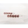 Generic Two small tiny pink flower crystal hair pin clip barrettes fine hair