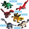 Ulanlan Prefilled Easter Eggs with Toys Dinosaurs Building Blocks, Jungle Animals Building Kit for Boys Easter Basket Stuffers Easter Egg Fillers Party Favors Classroom Events 12 PCS