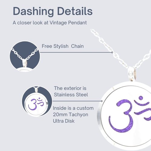 Advanced Tachyon Technologies 5G EMFreedom Vintage Pendant - Harmonizing Energy