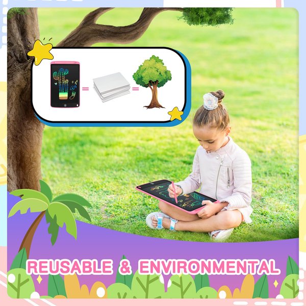 Toddler Kids Toys Gifts, 2 Pack LCD Writing Tablet 10 Inch Doodle Board, Toys for Ages 2-4, Drawing Tablet Pad, Christmas Birthday Gifts Toys for 3 4 5 6 7 Years Old Girls Boys