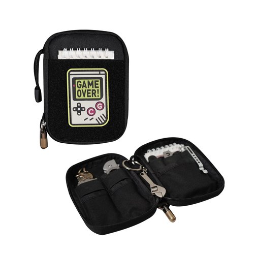 Pocket Organizer, EDC Pouch with DIY Patch Area, Mighty Pouch EDC Pocket Organizer for Men, Utility Pouch Small EDC Pouch for EDC Gears, Nylon Tool Pouch Multitool Organizer Pouch