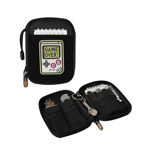 Pocket Organizer, EDC Pouch with DIY Patch Area, Mighty Pouch EDC Pocket Organizer for Men, Utility Pouch Small EDC Pouch for EDC Gears, Nylon Tool Pouch Multitool Organizer Pouch