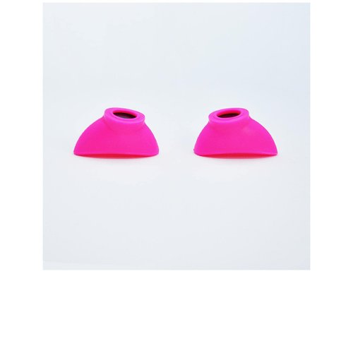 Super Sunnies Slim Flex Strapless UV Eye Protection, FDA Compliant, Individual Tanning Goggles Eyeshields (Pink)