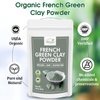 hennaco Organic French Green Clay Powder Powder | Natural Green Face Mask Powder | French Green Clay for DIY Beauty | No Preservatives| Chemical Free | 100% Raw | 227 Grams (8 OZ)