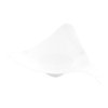 Restaurantware 3 x 3 Inch Dessert Plates 100 Small Cocktail Plates - Asymmetrical Shooting Star Design White Plastic Disposable Appetizer Plates Holds Sauces And Dips For Parties