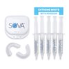 SOVA White - Teeth Whitening Kit - Includes 2 Custom-Fit Trays, 5 Whitening Gel Applicators & Protective Case - Peroxide for Extreme Whitening - BPA, Latex, Phthalates & PVC Free