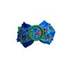 Super Hero Blue/Green Hair Bow by Inspired Bows