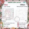 xackcme 4 Pack Christmas Paint by Number for Kids with Wooden Frame-Paint by Numbers for Kids Xmas Ages 4-8-12,Easy Gnome Snowmen Owl DIY Acrylic Oil Painting Kits for Home Wall Decor(8X8inch)
