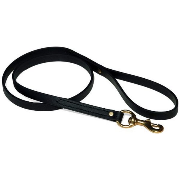 Signature k-9 Biothane Leash, 4-Feet x 5/8-Inch, Black