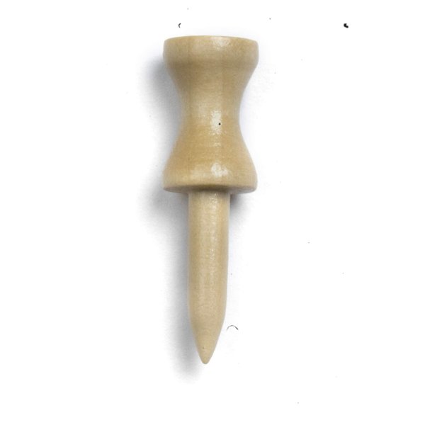 1 1/2" Inch Step Down Golf Tees | Made from Natural Hard Wood | Strong, Light Weight & Biodegradable Material | Pack of 100 Natural