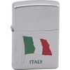 Zippo Lighter - Personalized Message Engraved on Backside Customized Italy Italian Flag Windproof Lighter #Z198