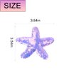 Starfish Hair Clips Sequins Hair Pins Sea Star Hair Barrettes Glitter Hair Alligator Clips for Women Girls Purple Hair Accessories Cute Headpiece Birthday Party Supplies 4PCS