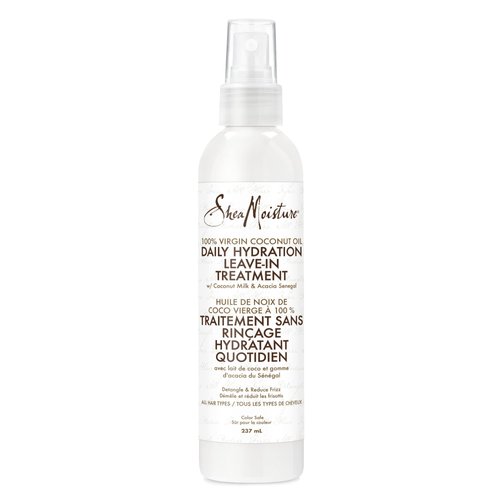 SheaMoisture Leave-in Conditioner Treatment for All Hair Types 100% Extra Virgin Coconut Oil Silicone Free Conditioner 8 oz