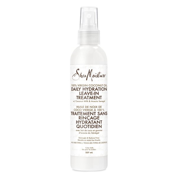 SheaMoisture Leave-in Conditioner Treatment for All Hair Types 100% Extra Virgin Coconut Oil Silicone Free Conditioner 8 oz