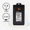(2-Pack) 7.4V 2600mAh FNB-V134LI Li-ion battery Replacement for Vertex Standard VX-260 VX-261 EVX-261 VX-264 VX-450 VX-451 VX-454 VX-459 EVX-530 EVX-531 EVX-534 EVX-539 Portable Radio with Belt Clip