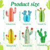 Easy Joy Cactus Centerpieces, Cactus Party Decorations Cactus Table Centerpieces Themed Deco for Baby Shower Birthday Table Summer Hawaii Party Supply