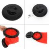 Kayak Boat Cover Deck Hatch with Hole Threaded Lid for Kayak Boat Kit Contain Red Pocket