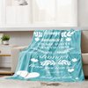 BOOPBEEP Inspirational Get Well Soon Gifts for Women, Christian Spiritual Gifts for Women Religious Blanket with Bible Verse Prayers Birthday Gifts Healing Throw Blanket (Teal, 40"x50")