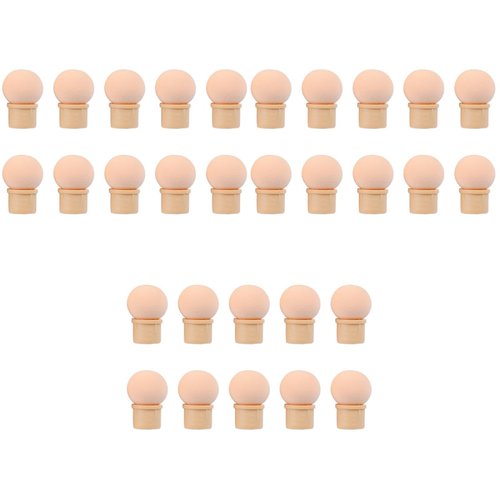 Ipetboom 30 Pcs Sponge Gradient Nail Brush Replacement Head, Nail Art Tools Sponge Interchangeable Head Dotting Pen