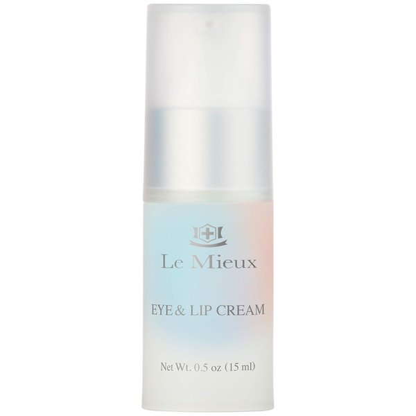 Le Mieux Eye & Lip Cream - Anti Aging Eye and Lip Moisturizer, Peptide-Infused Treatment for Visible Wrinkles & Fine Lines with Kukui Nut Oil & Ceramide, No Parabens or Sulfates (0.5 oz / 15 ml)