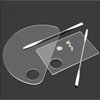 Beautifultracy 6 Pcs Makeup Mixing Palette Makeup Palette Tray Foundation Mixing Palette Acrylic Palette Foundation Palette Included Makeup Spatula Tool for Foundation Pigment Blending (white)