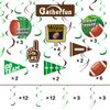 30 Pieces Football Party Decorations Football Hanging Swirl for Football Birthday Party Football Gameday Tailgate Party Supplies