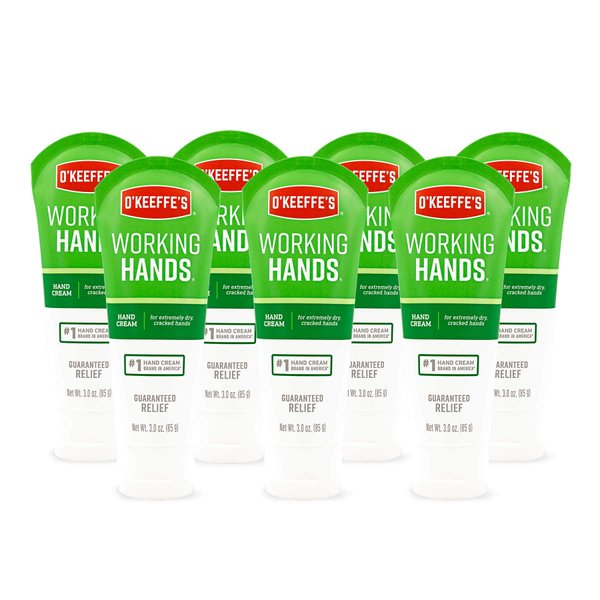 O'Keeffe's K0290004-7 Working Hands Hand Cream Tube (7 Pack), 3 oz