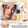 Mineral Sunscreen Setting Powder SPF50 PA++ for Face,Long-Lasting Oil Control Sunscreen Brush Powder,Matte Transparent Facial Powder Sunscreen,All Skin