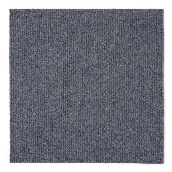 Self Adhesive Carpet Tile, Easy to Peel and Stick Carpet Floor Tile - 12 Tiles/12 sq Ft.