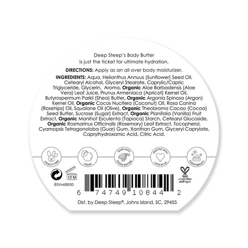 Deep Steep Body Butter, 6oz (Brown Sugar Vanilla)