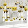 30 Pieces Construction Birthday Party Supplies Construction Party Decoration Zone Party Hanging Swirl Traffic Zone Theme Streamers, Kids Boy Construction Truck Party Foil Swirls Decorations (Cool)