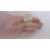 Generic Clear transparent lite golden yellow hair claw clip for fine, thin hair